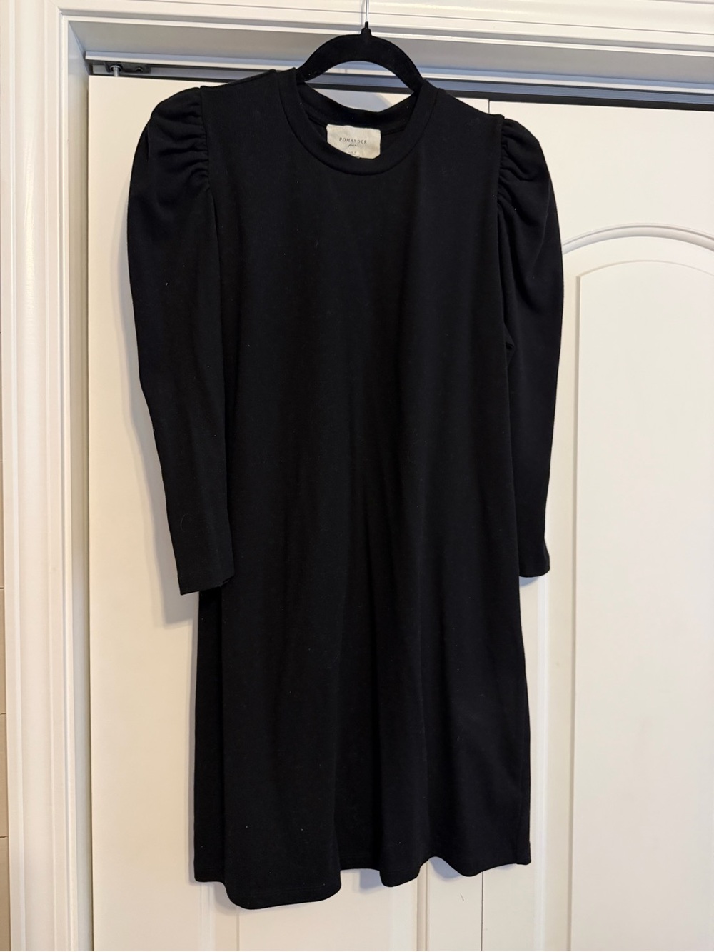 Tuckernuck Black Puff-Sleeve Dress